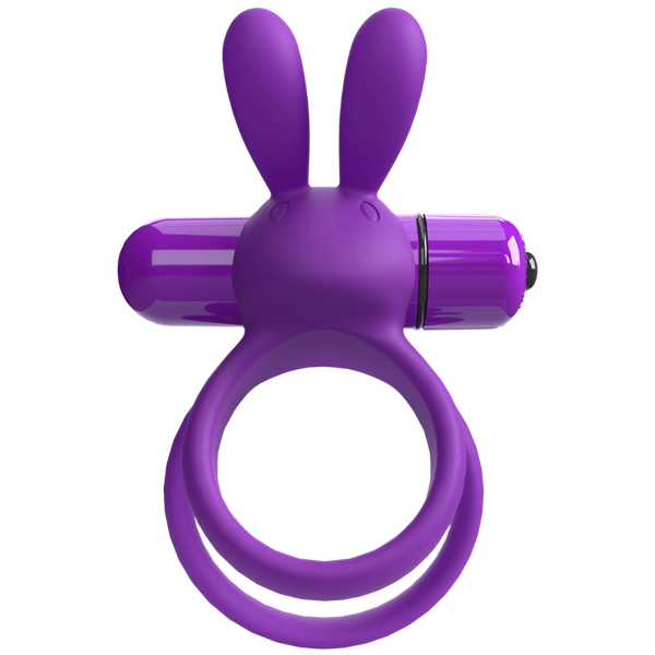 ScreamingO 4B Ohare XL Vibrating Rabbit Ears Cock Ring - Grape