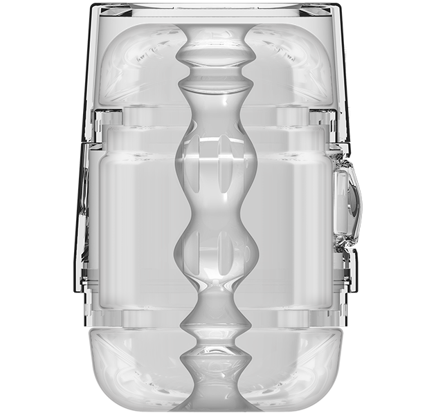 Doc Johnson Main Squeeze - Pop-off Optix ULTRASKYN Masturbator Clear