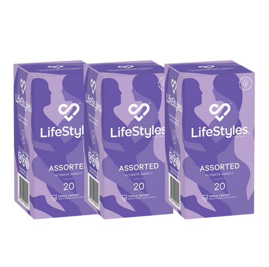 LifeStyles Assorted Condoms (3 X 20's Tray)