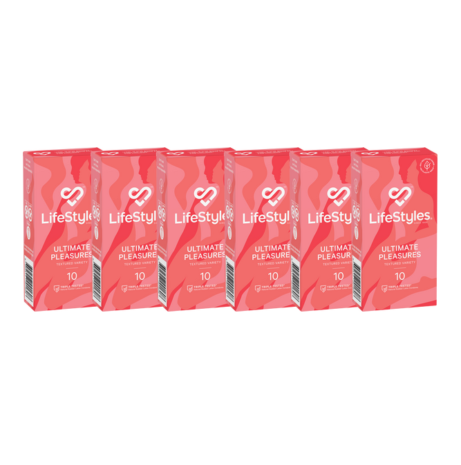 LifeStyles Ultimate Pleasures Condoms 10's (6 X 10's Tray)