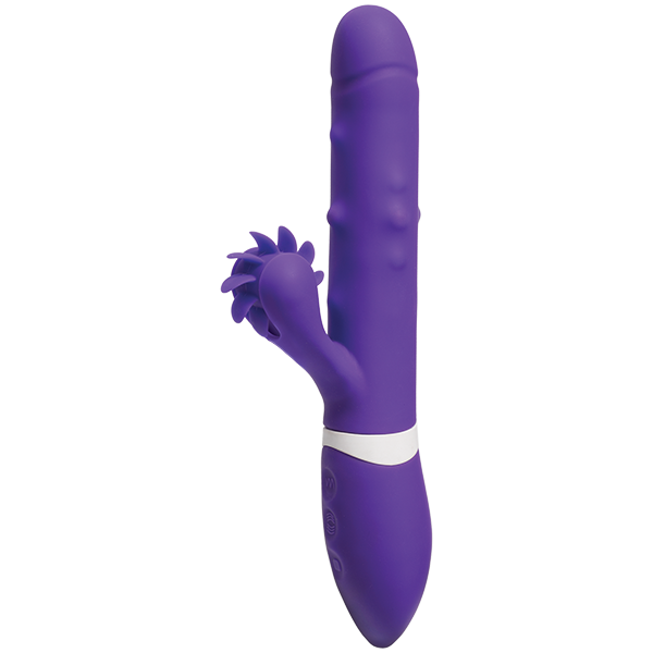 Doc Johnson iVibe iRoll Beaded Rabbit Vibrator Purple