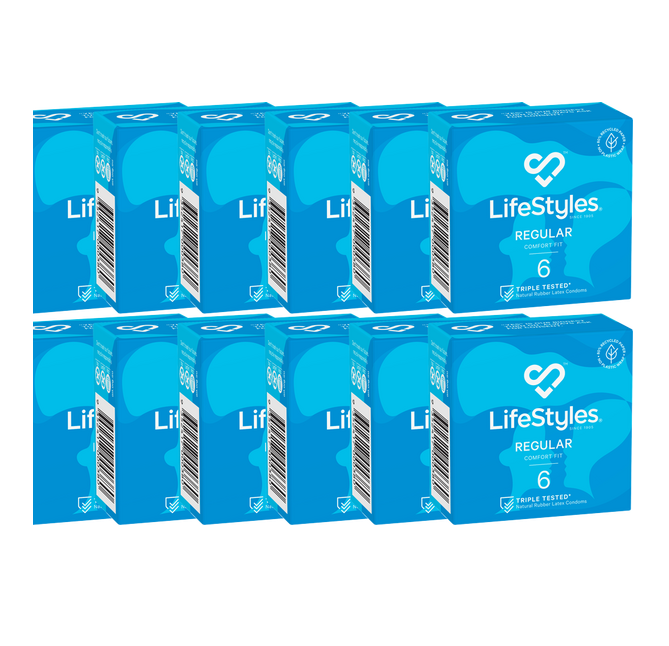 LifeStyles Regular Condoms (12 X 6's Tray)