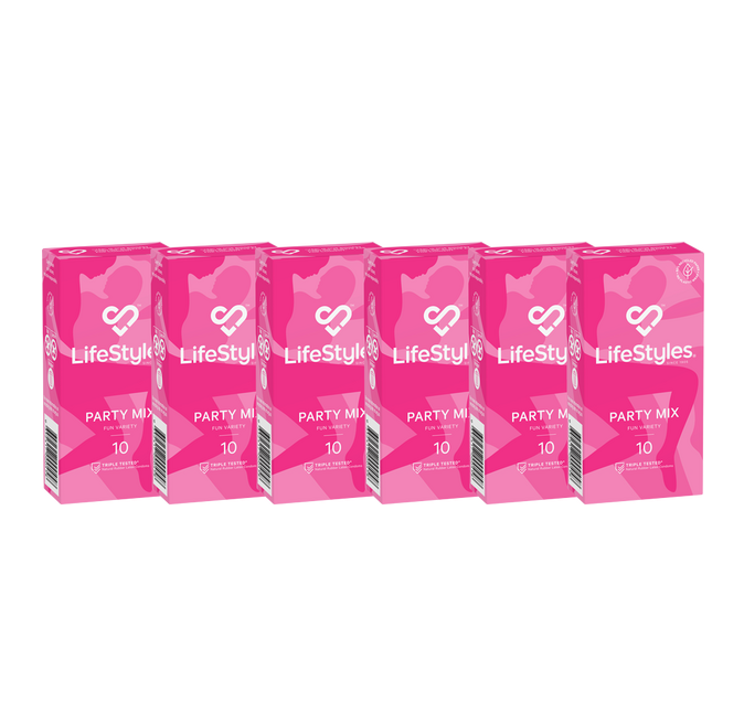 LifeStyles Party Mix Condoms (6 X 10's Tray)