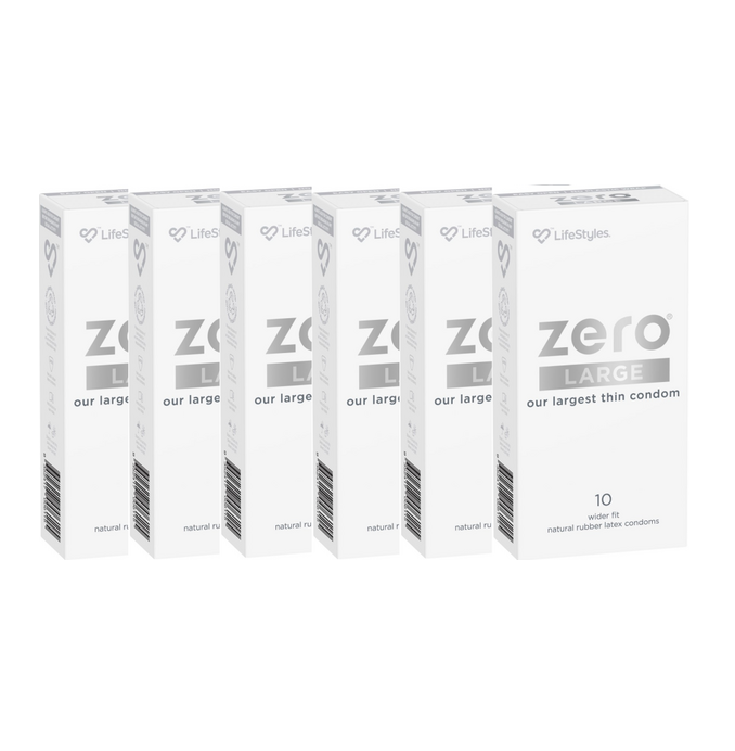 LifeStyles Zero Large - Largest Thin Condom (6 X 10's Tray)