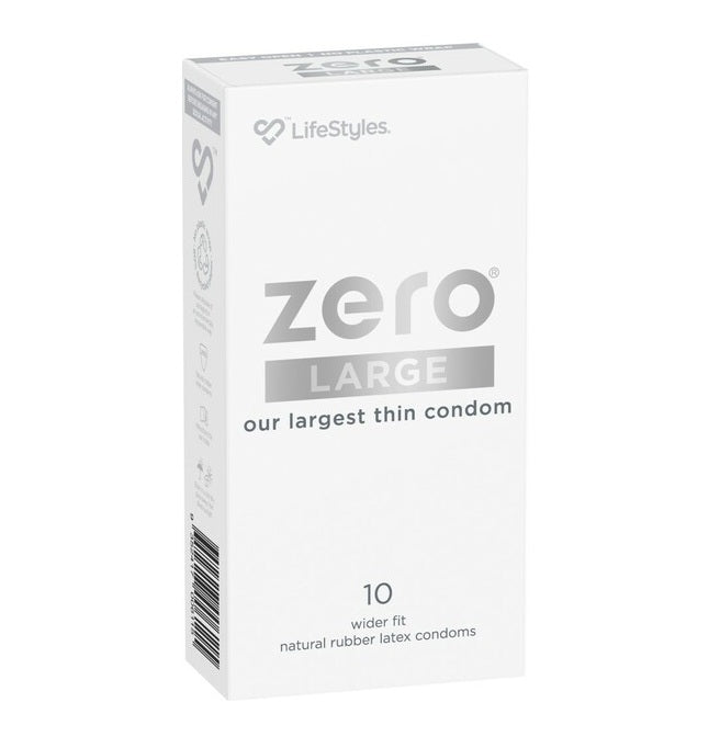 LifeStyles Zero Large - Largest Thin Condom 10's