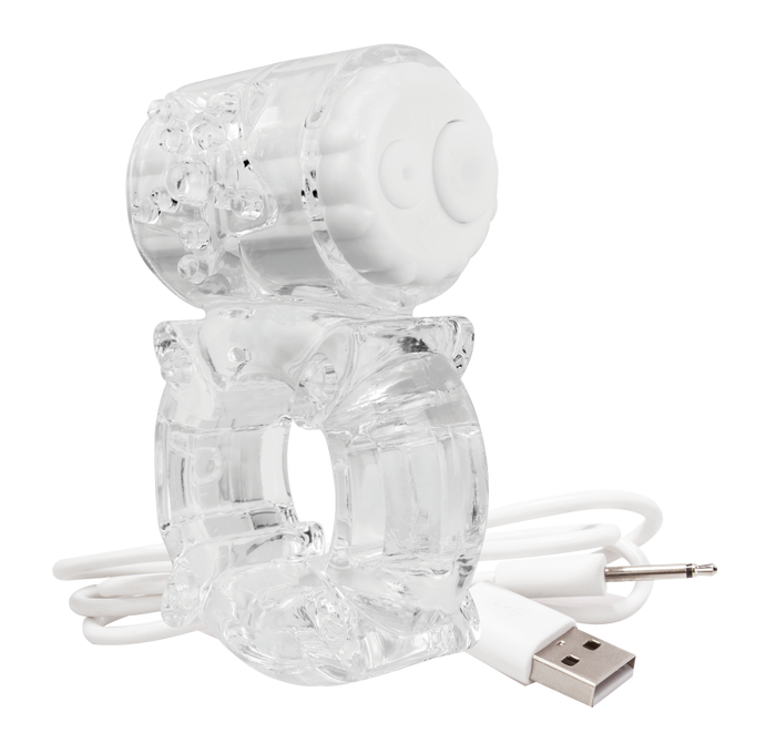 ScreamingO Charged BigO Vibrating Cock Ring - Clear