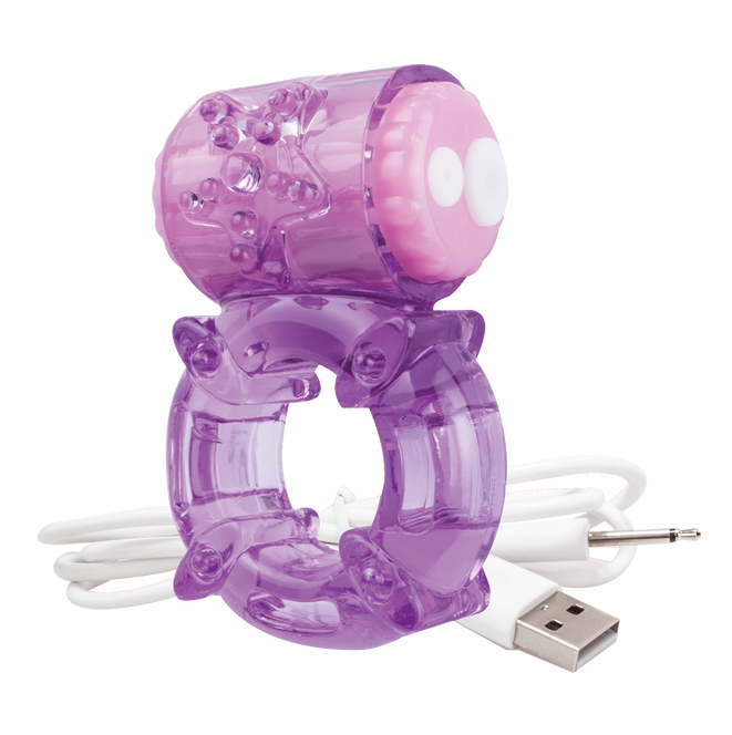 ScreamingO Charged BigO Vibrating Cock Ring - Purple