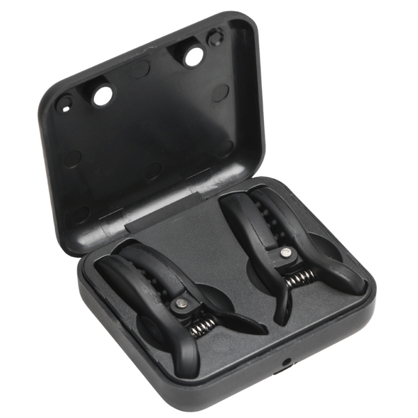 Master Series Dark Grip Vibrating Nipple Clamps