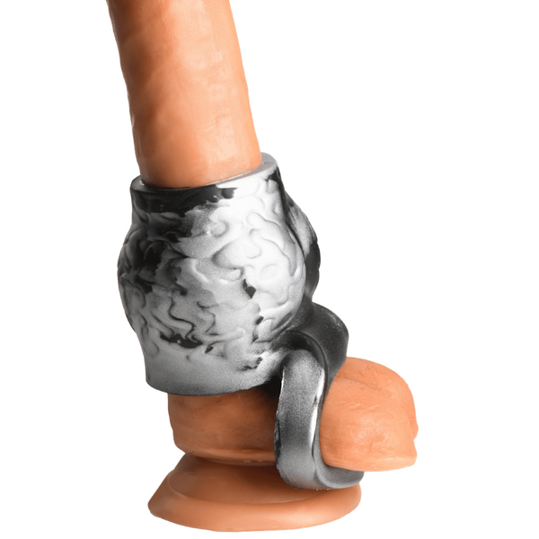 Creature Cocks Night Prowler Silicone Penis Sleeve + Ball Stretcher (Medium Size)