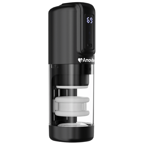 Amovibe Porsha Automatic Masturbator With Rubbing, Vibration & Heating Levels