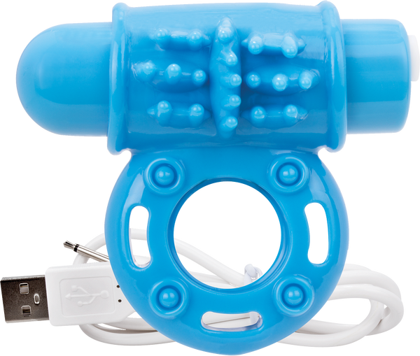 ScreamingO Charged OWow Rechargeable Vibe Ring Blue
