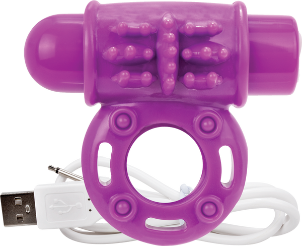 ScreamingO Charged OWow Rechargeable Vibe Ring Purple