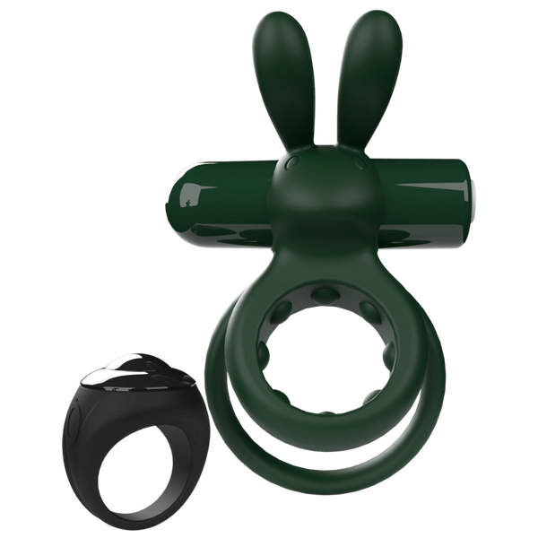 ScreamingO Ohare Wearable Rabbit Vibe Cock Ring with Remote Control Ring Green
