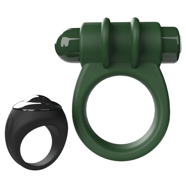 ScreamingO Remote Control Switch Vibe - Vibrating Cock Ring Green