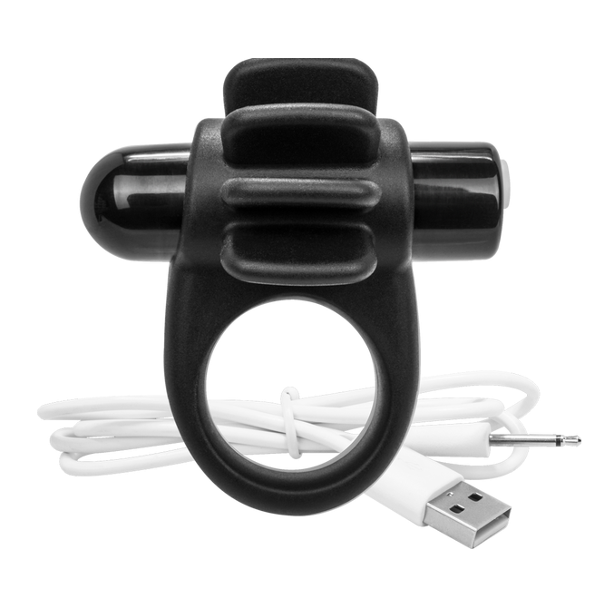 ScreamingO Charged Skooch Vibrating Ring - Black