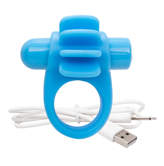 ScreamingO Charged Skooch Vibrating Ring - Blue