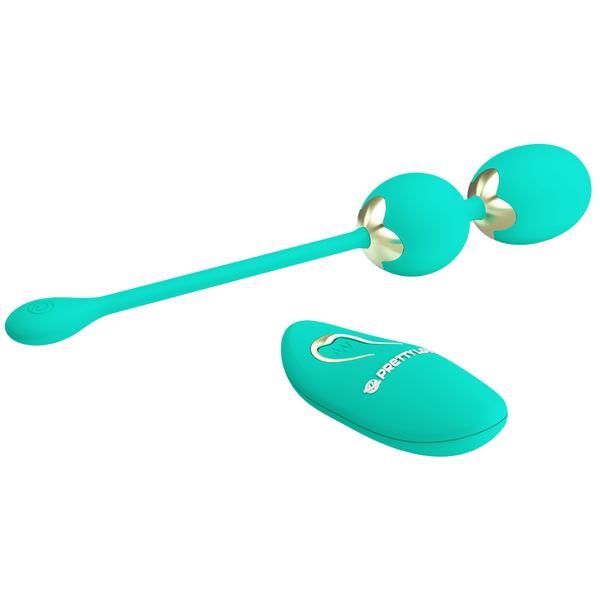 Pretty Love Dream Chaser Willie Vibrating Kegels w Remote (Seafoam)