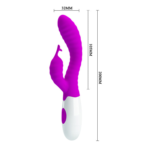 Pretty Love Hyman G-Spot Rabbit Vibrator - Purple
