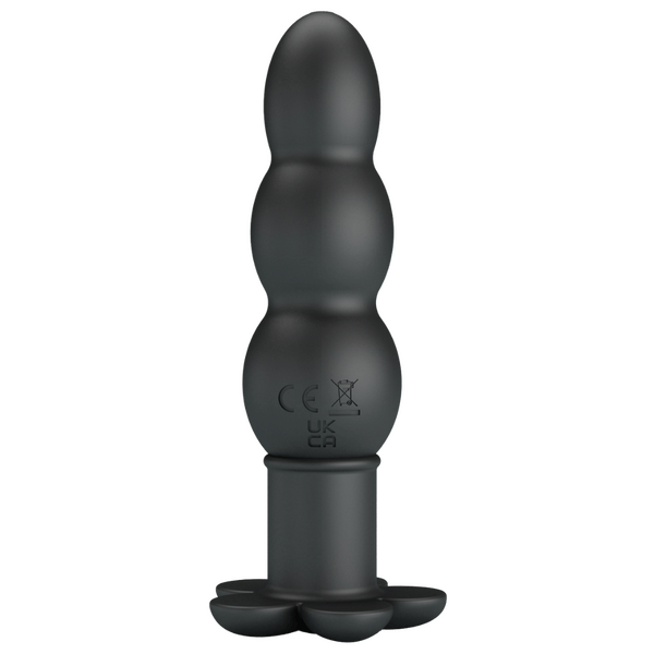 Pretty Love Silicone Vibrating Butt Plug - Jadier (Black)