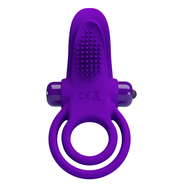 Pretty Love Vibrant Penis Ring - Couples Cock Ring Purple