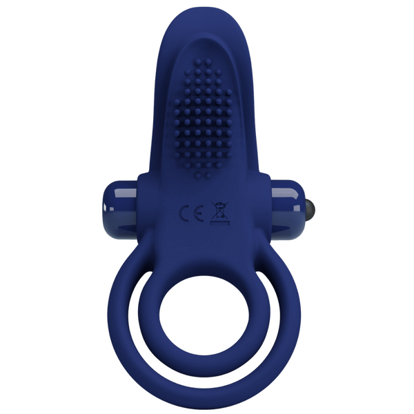 Pretty Love Powerful Ring Bronson Vibrating Cock Ring Navy Blue