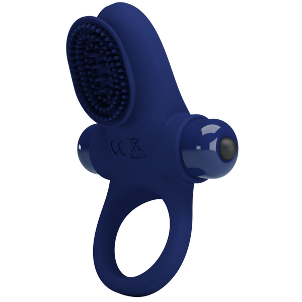 Pretty Love Powerful Ring Palle Vibrating Cock Ring Navy Blue