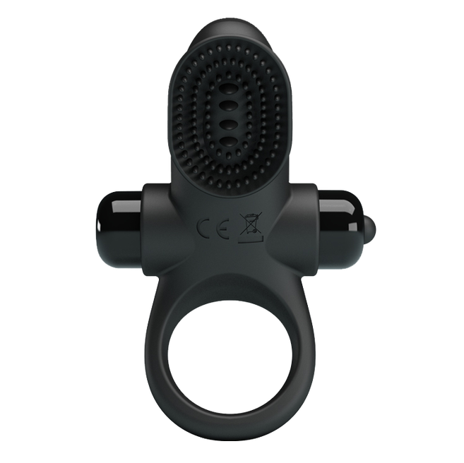 Pretty Love Vibrant Penis Ring II - Couples Cock Ring Black