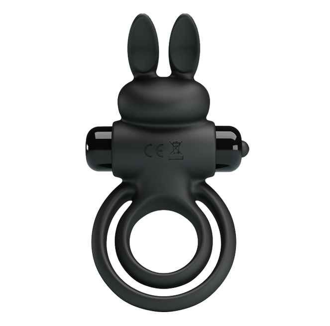 Pretty Love Vibrant Penis Ring III - Couples Cock Ring Black