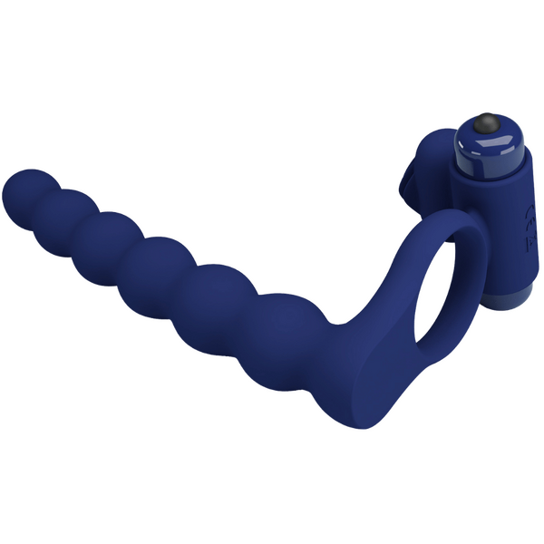 Pretty Love Powerful Ring Ajmal Vibrating Cock Ring Navy Blue