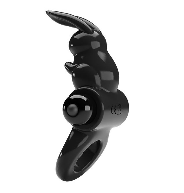 Pretty Love Exciting - Vibrating Couples Cock Ring Black