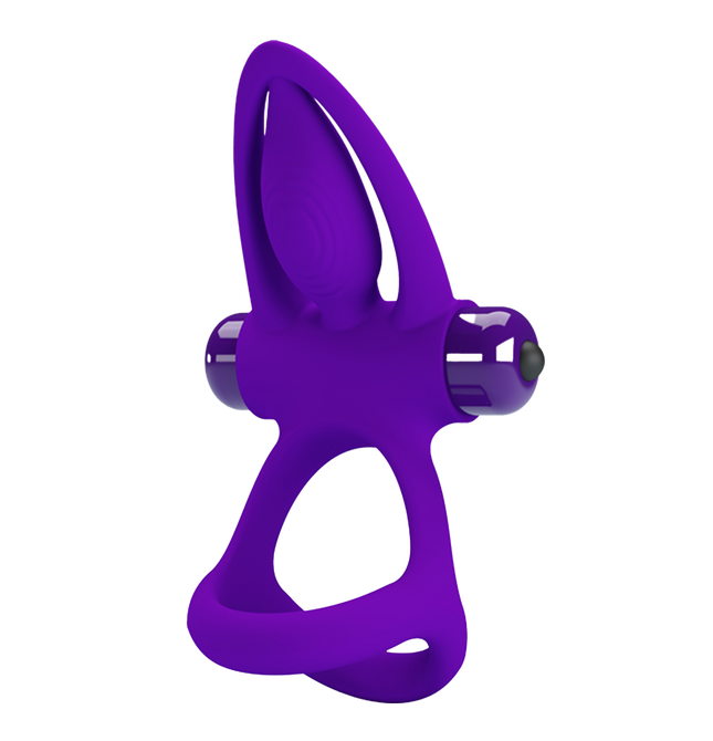 Pretty Love Vibrating Couples Cock Ring Purple