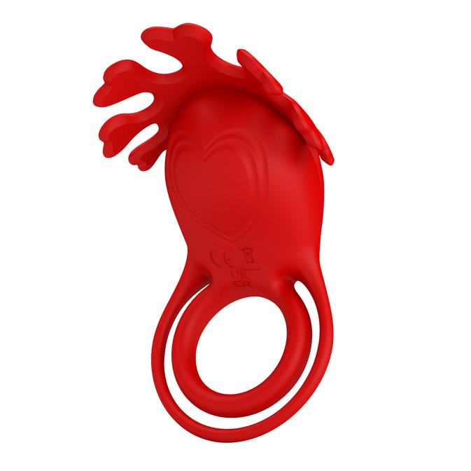Pretty Love Vibrating Cock Ring Ruben (Red)