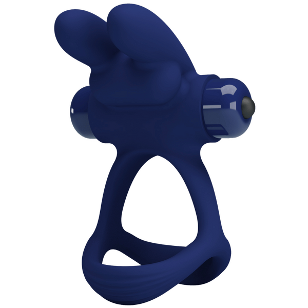 Pretty Love Powerful Ring Francisco Vibrating Cock Ring Navy Blue