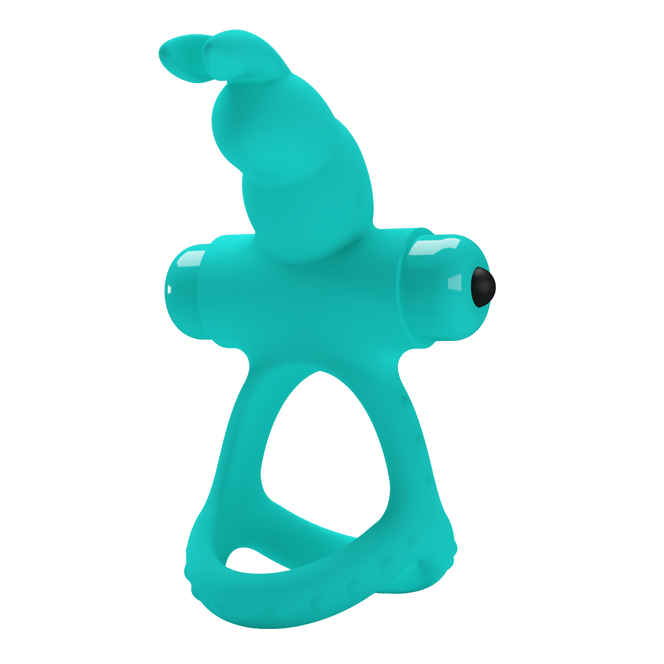 Pretty Love Passionate Figgy Couples Vibrating Cock Ring Blue