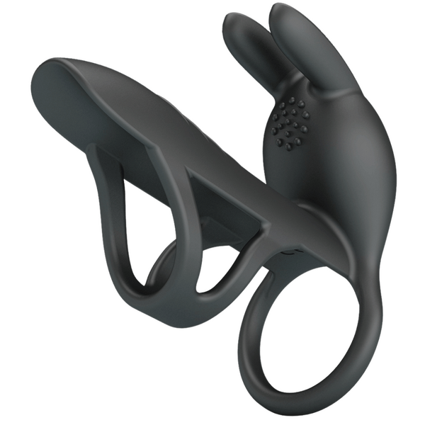 Pretty Love Matty Vibrating Penis Sleeve (Black)