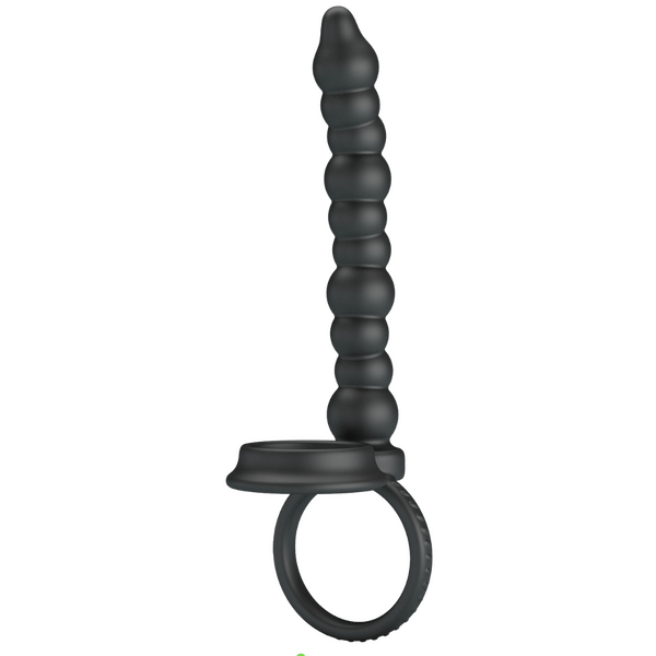 Pretty Love Dillion Anal Probe - Cock & Ball Ring Beaded Dildo Double Penetration
