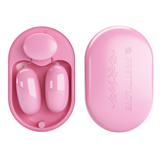 Pretty Love Dual Vibrating Bullet Fun Box - Rechargeable (Pink)