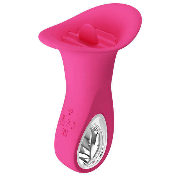 Pretty Love Clyde Vibrating Licking Tongue Stimulator Pink