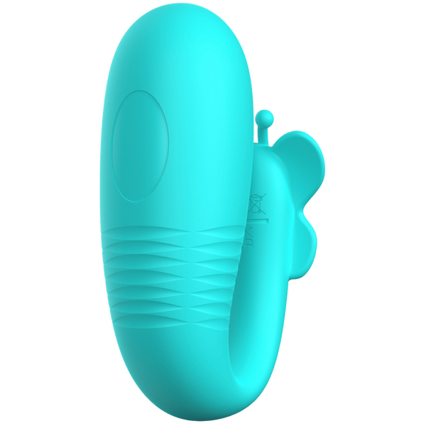 Pretty Love Rechargeable Remote Controlled Remi Thrusting Vibrator (Seafoam)