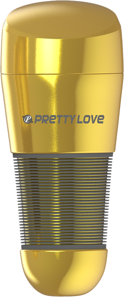 Pretty Love Kitty Vagina Masturbator Gold