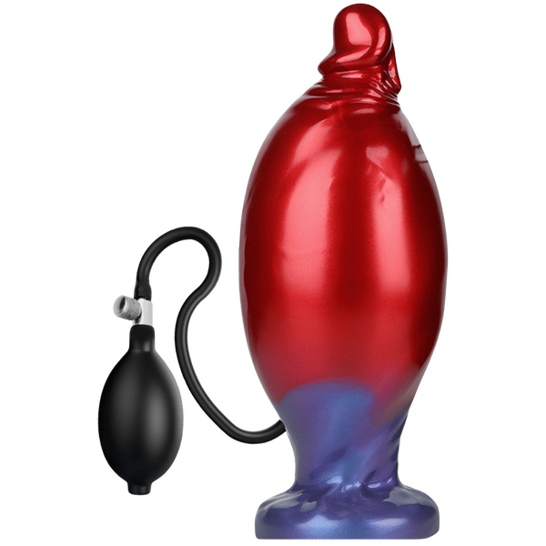 Power Monsters Shadow Behemoth 8.6" Rippled Monster Silicone Fantasy Inflatable Dildo