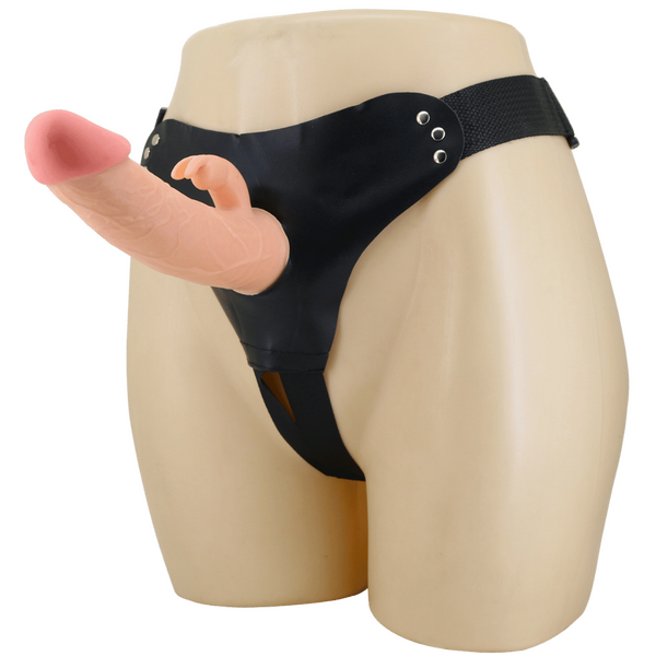 Pretty Love Universal Strap-on Harness - Mavis With 7.4" Dildo (Flesh)