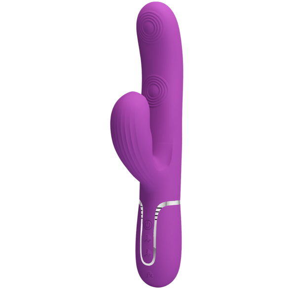Pretty Love Perdita - 3in1 Multi-function Rabbit Vibrator Purple