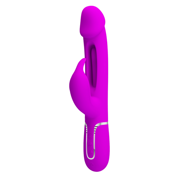 Pretty Love Kampas - 3in1 Multi-function Rabbit Vibrator Pink