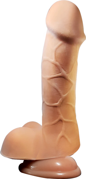 Celebtiry Knights Rockstar Buzz 8" Vibrating Dildo Dong Flesh