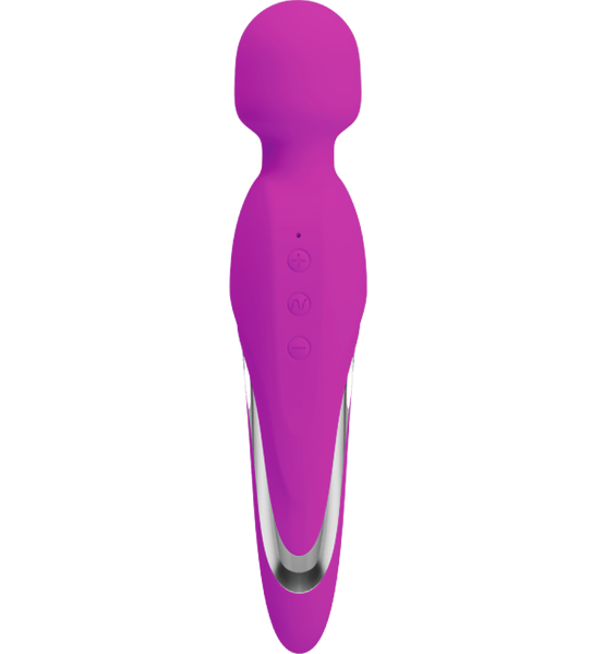 Celebrity Knights Rechargeable Body Wand Shazza Purple Vibrator Massage Wand