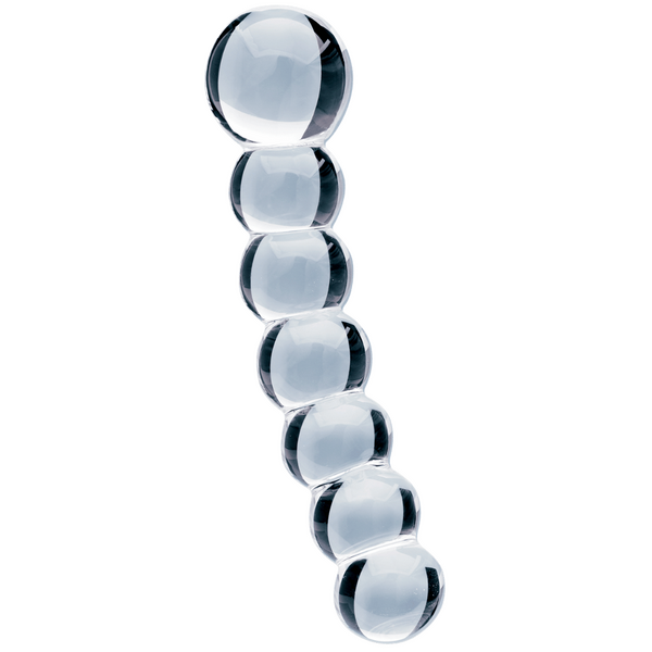 CreativeC | Clarity - Celestial Orb - Double Ended Glass Beaded Dildo