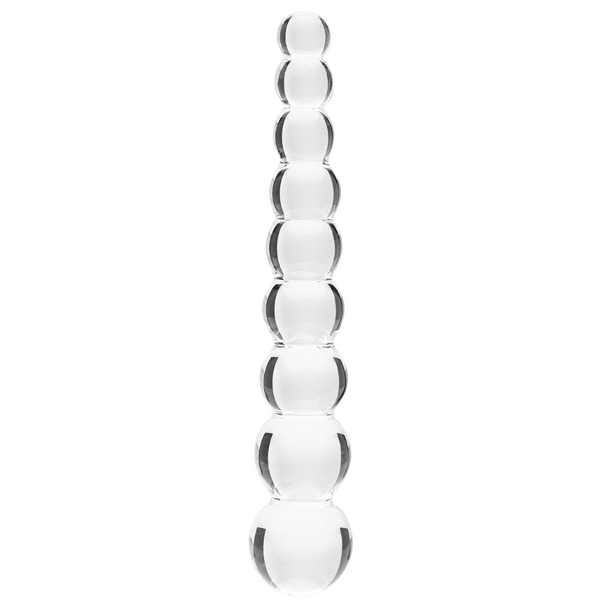 CreativeC | Clarity - Elysian Pearls - Beaded Glass Dildo