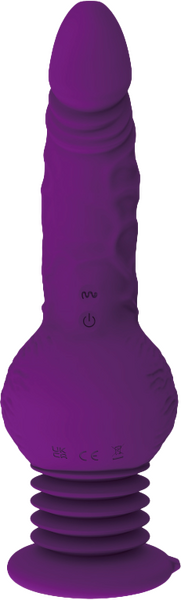 La Viva Road Runner Vibrating, Rotating & Thrusting Dildo Vibrator Purple
