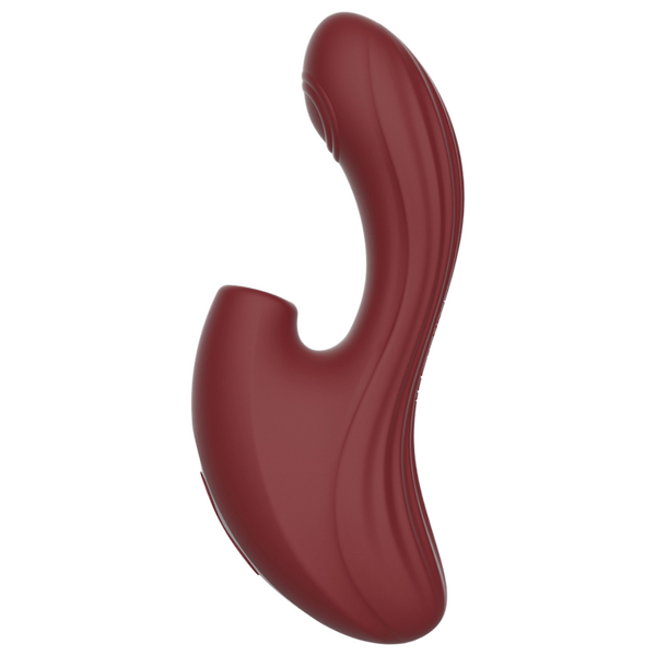 CHISA Kissen Nymph Suction Thumping Tip Vibrator Merlot